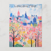 Leicester Reizen Stad Schilderen Esthetisch Briefkaart (Voorkant)