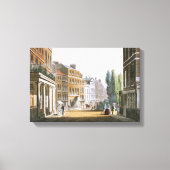 Leicester Square 1812 uit Ackermann's Repository Canvas Afdruk (Voorkant)