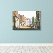 Leicester Square 1812 uit Ackermann's Repository Canvas Afdruk (Insitu (Houten vloer))