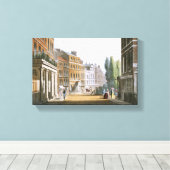 Leicester Square 1812 uit Ackermann's Repository Canvas Afdruk (Insitu (Houten vloer))