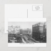 Leicester Square 1904, London England, Verenigd Ko Briefkaart (Voorkant / Achterkant)