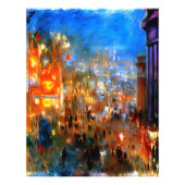 Leicester Square bij nacht, Londen Foto Afdruk (Voorkant)