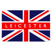 Leicester UK Flag Magneet (Horizontaal)