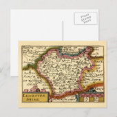 Leicestershire County England Oude antiquarische k Briefkaart (Voorkant / Achterkant)