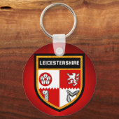 Leicestershire Flag Sleutelhanger (Voorkant)