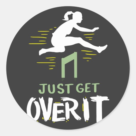 Leichtathletik Ronde Sticker (Voorkant)