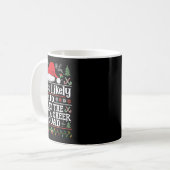 Leid de Kerstman Cheer Squad - Grappig Kerstcheer Koffiemok (Voorkant links)