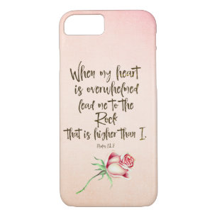 Leid me naar de Rock Psalms Bijbelvers Case-Mate iPhone Case