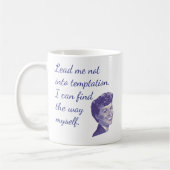 Leid me niet in Temptation Funny Quote Koffiemok (Links)