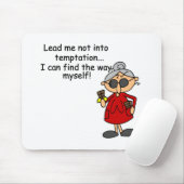 Leid me niet in verleiding Humor Muismat (Met muis)