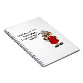 Leid me niet in verleiding Humor Notitieboek (Rechterzijde)