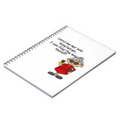 Leid me niet in verleiding Humor Notitieboek (Linkerzijde)