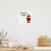 Leid me niet in verleiding Humor Poster (Keuken)