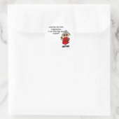 Leid me niet in verleiding Humor Ronde Sticker (Tas)