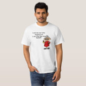 Leid me niet in verleiding Humor T-shirt (Voorkant volledig)