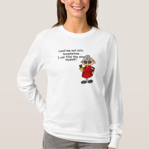 Leid me niet in verleiding Humor T-shirt