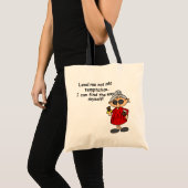 Leid me niet in verleiding Humor Tote Bag (Voorkant (product))