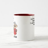 Leid me niet in verleiding Humor Tweekleurige Koffiemok (Center)