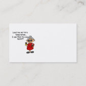 Leid me niet in verleiding Humor Visitekaartje (Achterkant)