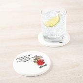 Leid me niet in verleiding Humor Zandsteen Onderzetter (Zijkant)