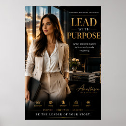 Leid Met Doel – Motiverende Kunst voor Executives Poster