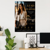 Leid Met Doel – Motiverende Kunst voor Executives Poster (Thuiskantoor)