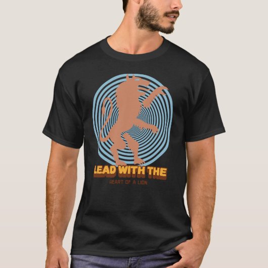 Leid met het hart van een leeuw t-shirt (Voorkant)
