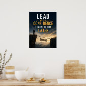 Leid met vertrouwen, zoek het later uit poster (Keuken)
