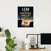 Leid met vertrouwen, zoek het later uit poster (Thuiskantoor)