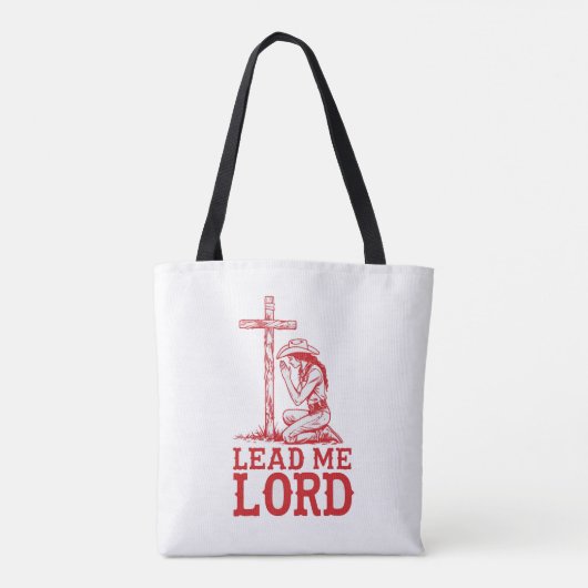Leid mij Heer Tote Bag (Achterkant)