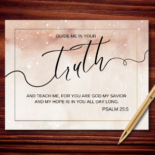 Leid Mij In Uw Waarheid Psalm 25 5 Christelijk Gel Briefkaart