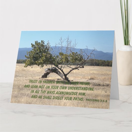 Leid niet op uw eigen inzicht kaart (Voorkant)