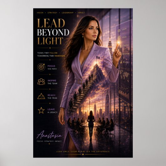 Leid Voorbij Licht – Poster voor Leidinggevend Kad (Voorkant)