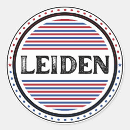 Leiden City Pride Embleem – Nederlandse identiteit Ronde Sticker