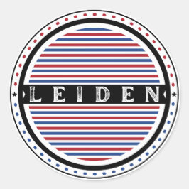 Leiden City Pride Emblem – Dutch Identity Ronde Sticker