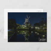 Leiden Holland Briefkaart (Voorkant / Achterkant)