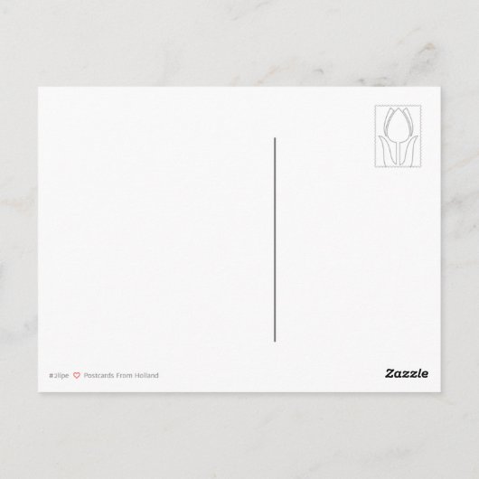 Leiden Holland Briefkaart (Achterkant)