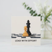 Leiden Met Inspanning Feestdagenkaart (Staand voorkant)