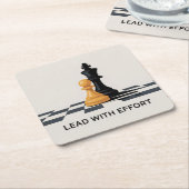 Leiden Met Inspanning Kartonnen Onderzetters (Schuin)