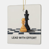 Leiden Met Inspanning Keramisch Ornament (Links)