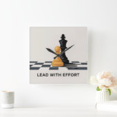 Leiden Met Inspanning Vierkante Klok (Huis)