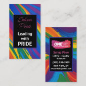 Leiden met trots visitekaartje (Voorkant / Achterkant)