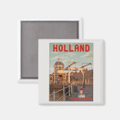 Leiden - Morspoorbrug Magneet (Voorkant / Achterkant)