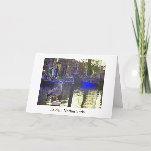 Leiden Nederland Kaart (Voorkant)