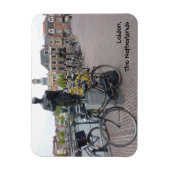 Leiden (standbeeld & fietsen) magneet (Verticaal)