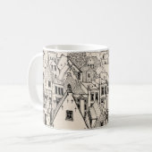 Leiden Zuid-Holland Nederland peninkttekening Koffiemok (Voorkant links)