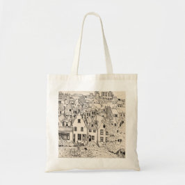 Leiden Zuid-Holland Nederland peninkttekening Tote Bag