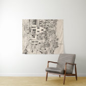 Leiden Zuid-Holland Nederland peninkttekening Wandkleed (In Situ (horizontaal))