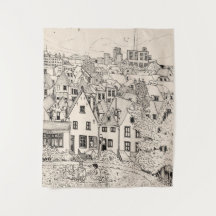 Leiden Zuid-Holland Nederland peninkttekening