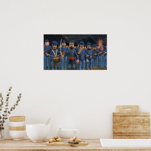 Leidend de lading - Klein Poster (Keuken)